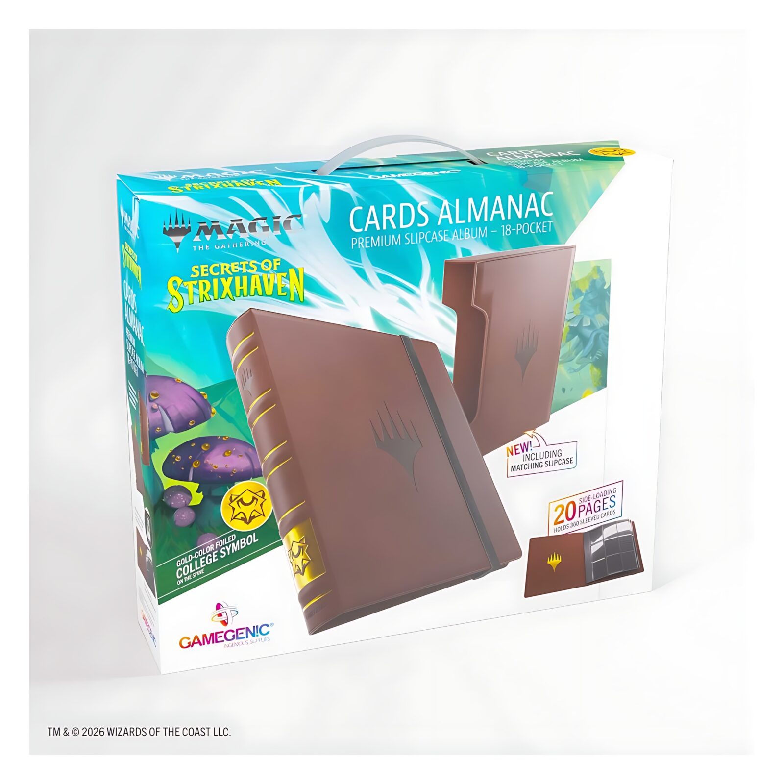 Gamegenic Magic: The Gathering Secrets of Strixhaven Cards Almanac 18-Pocket – Faction Logo 3