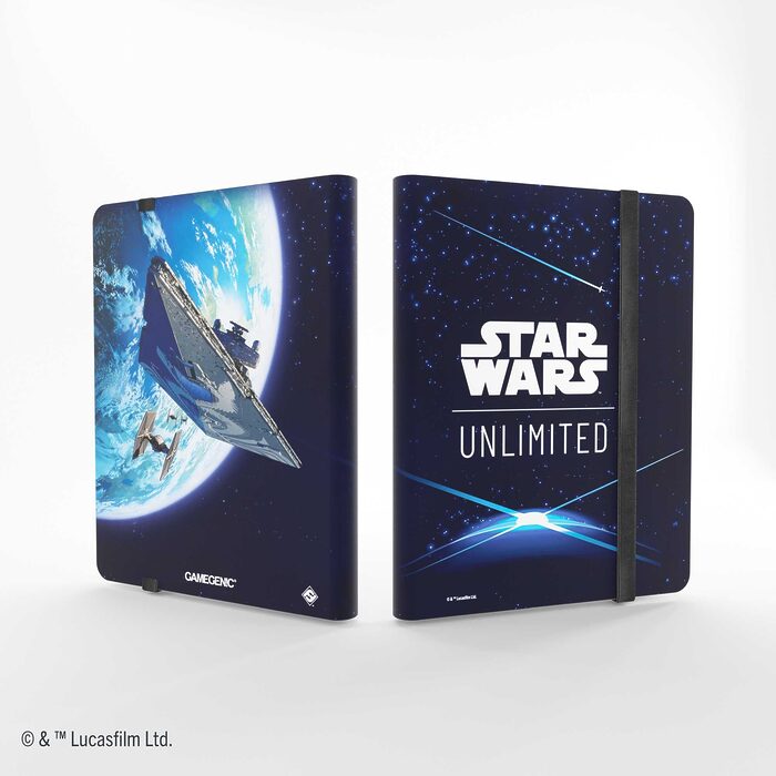 Gamegenic Star Wars: Unlimited 18-Pocket Album – Card Back Blue