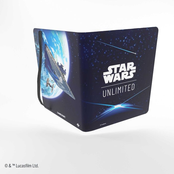 Gamegenic Star Wars: Unlimited 18-Pocket Album – Card Back Blue