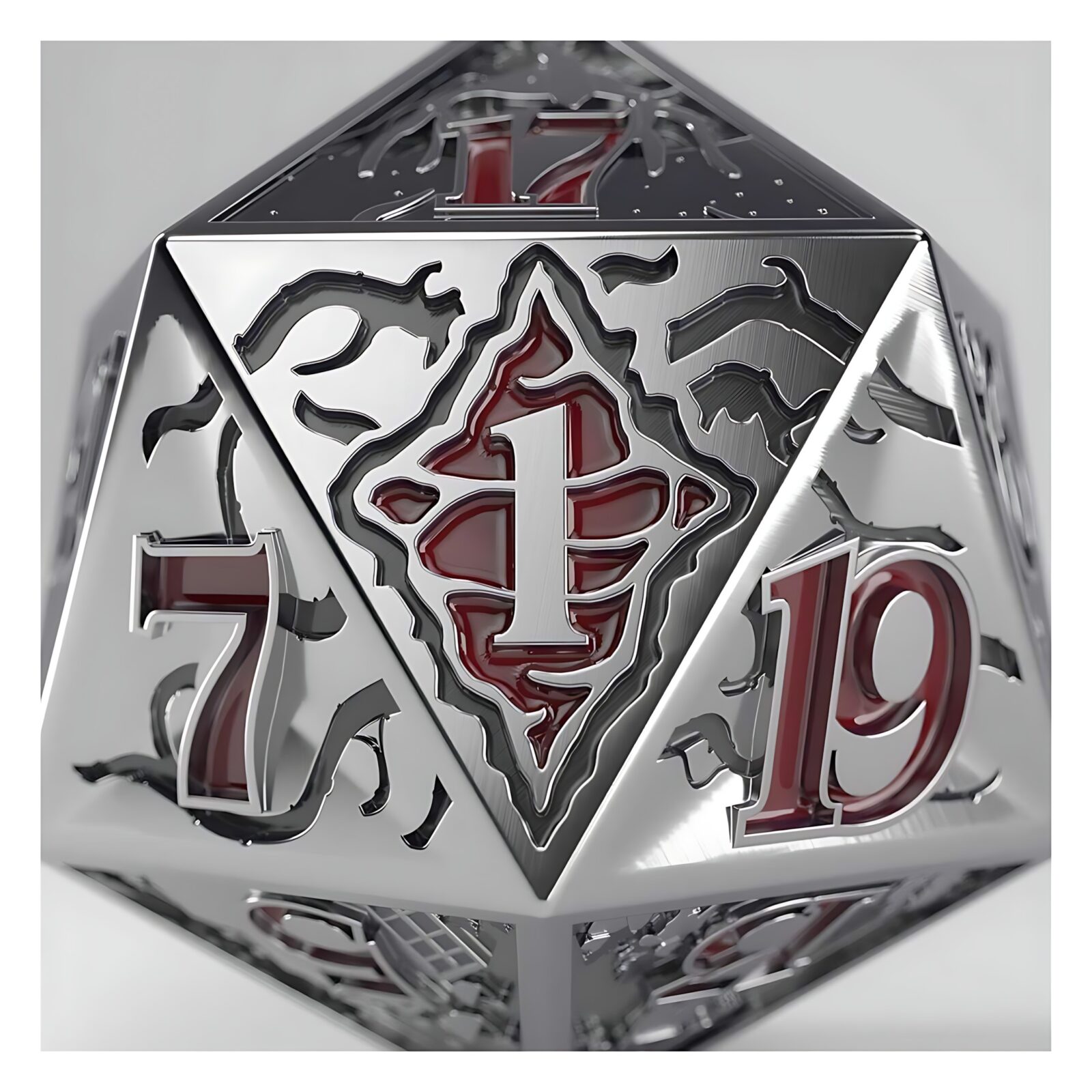 Gamegenic Stranger Things – Hellfire Club Premium Metal D20 Die 3