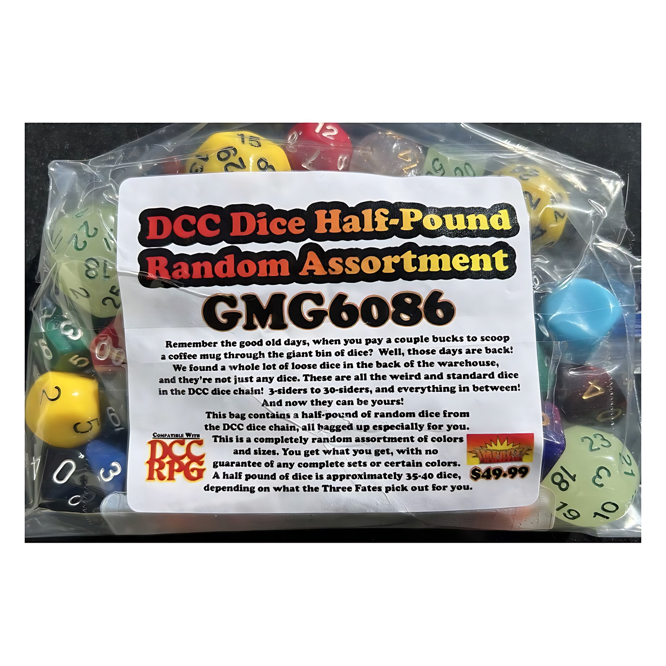 DCC Dice Half Pound Random Assortment 3 DCC Dice Half Pound Random Assortment 3