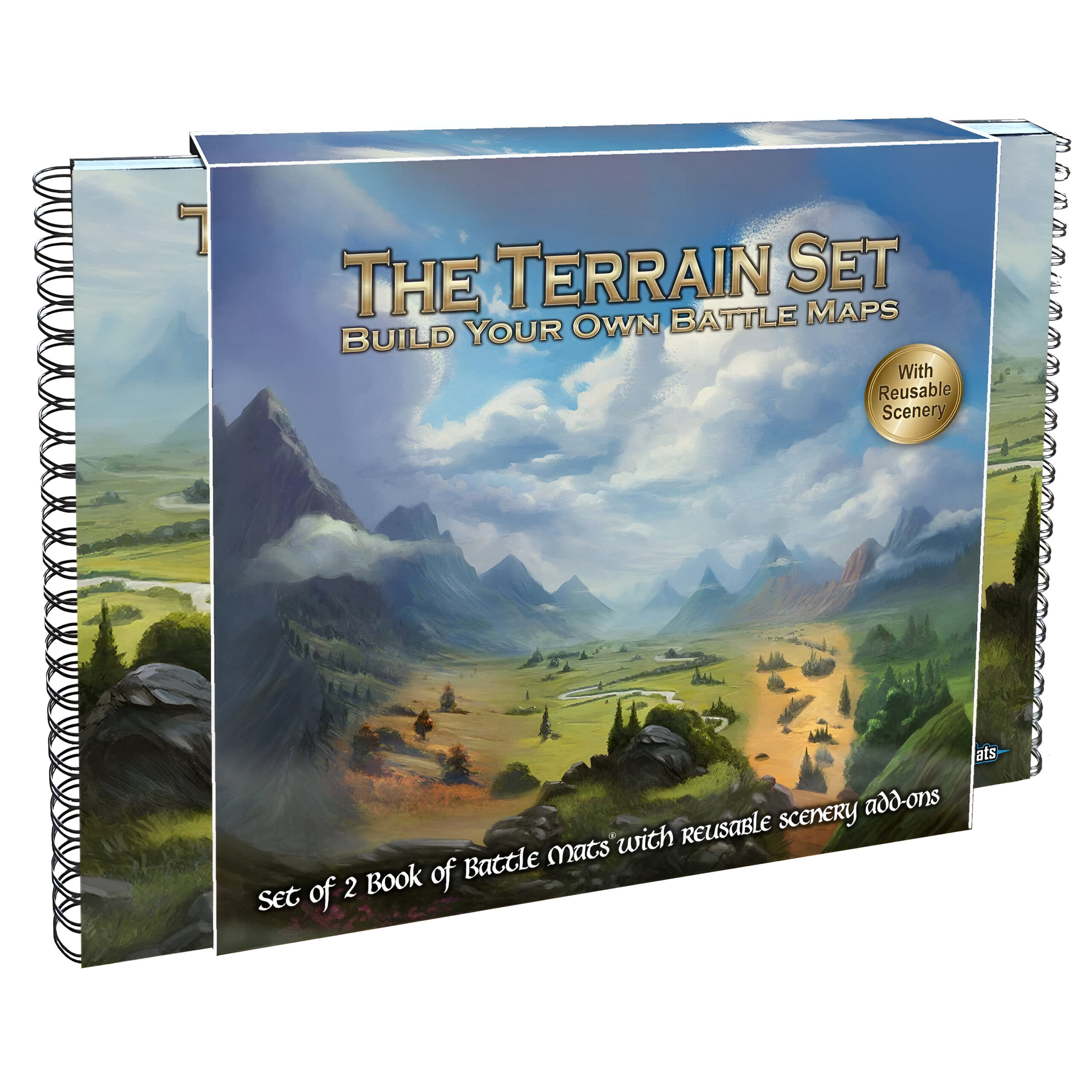 The Terrain Set: Set of 2 Battle Map Books with Scenery Stickers 3 The Terrain Set: Set of 2 Battle Map Books with Scenery Stickers 3