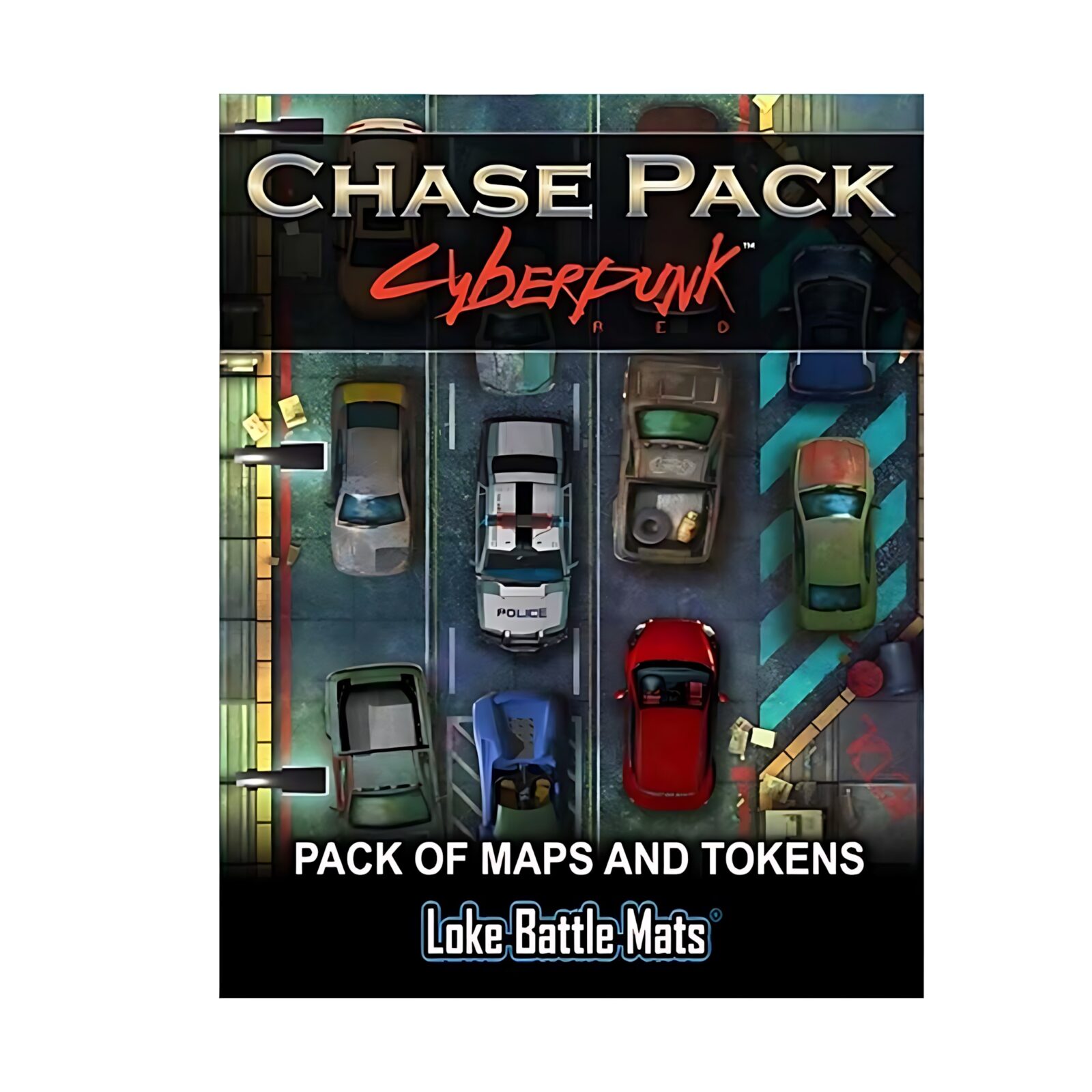 Chase Pack: Pack Of Maps and Tokens – Cyberpunk