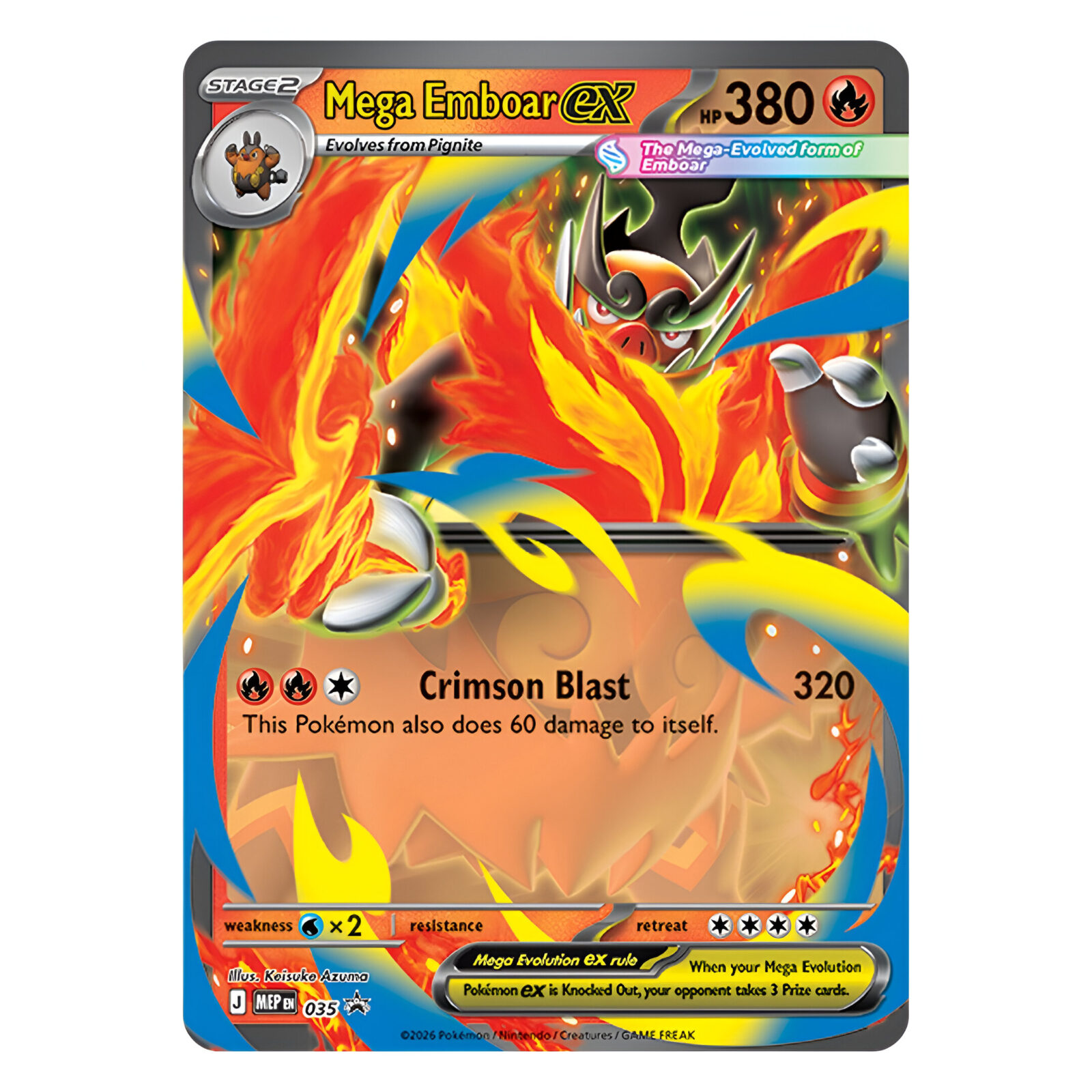 Pokemon TCG: Mega Evolution Ascended Heroes – Mega Emboar ex Box 3