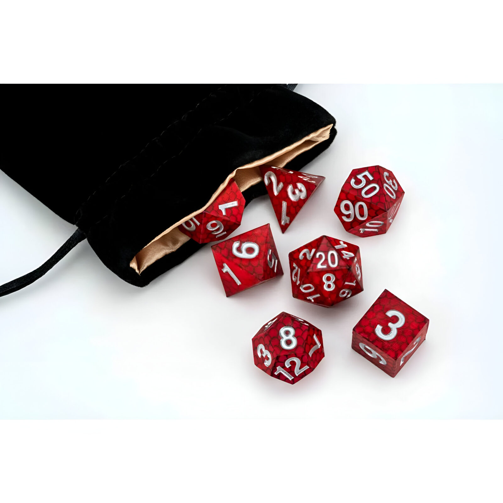 FanRoll: Dragon Storm Silicone Dice Set: Red Dragon Scales 17