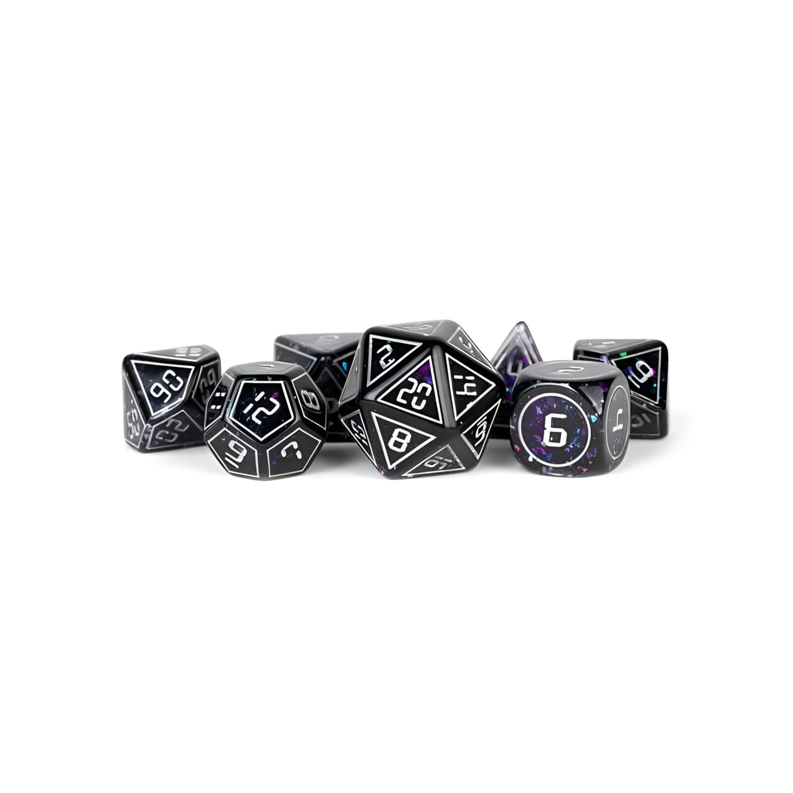 Resin Poly Dice Set: Framed Void