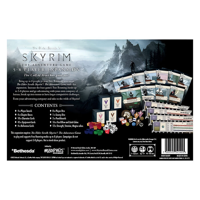 The Elder Scrolls: Skyrim – Adventure Board Game 5-8 Player Expansion