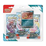 Pokemon TCG: Scarlet & Violet 9 – Journey Together – 3-Pack Blister (12 Packs)