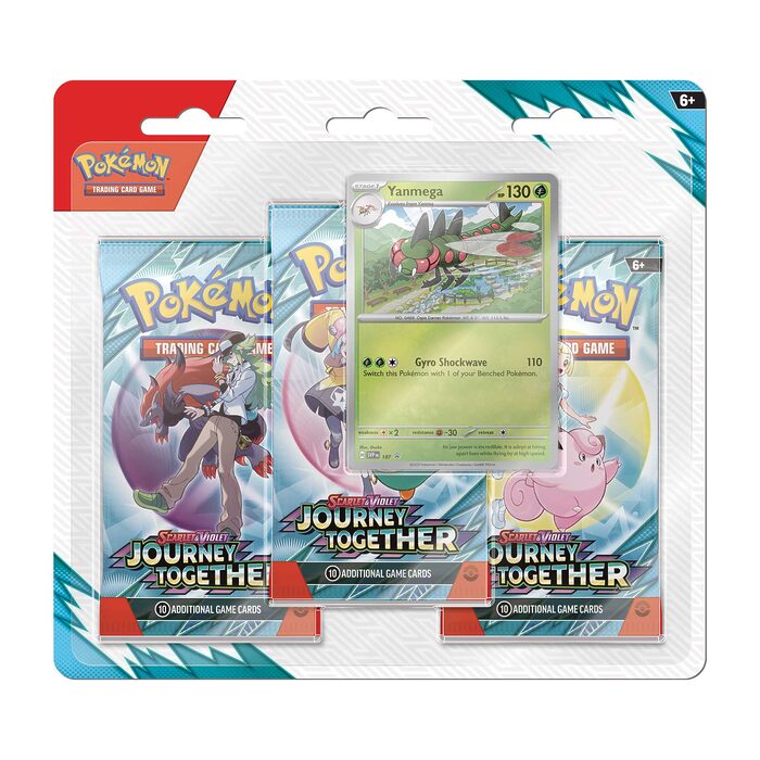 Pokemon TCG: Scarlet & Violet 9 – Journey Together – 3-Pack Blister (12 Packs)