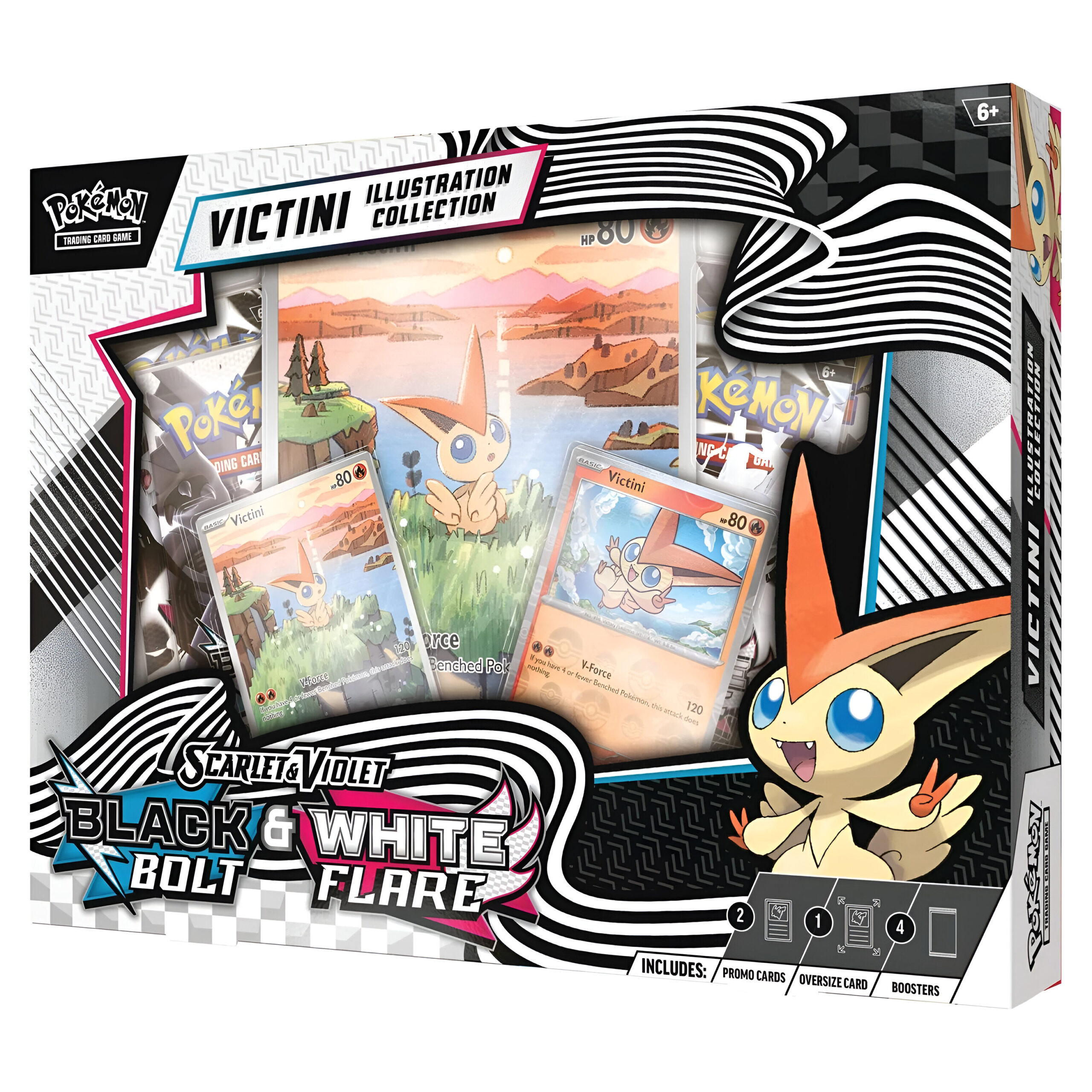 Pokemon TCG: Scarlet & Violet 10.5 – Black Bolt & White Flare Unova Victini Illustration Collection 3