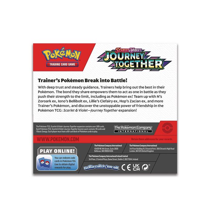 Pokémon TCG: Scarlet & Violet 9 – Journey Together – Booster (36 Packs)