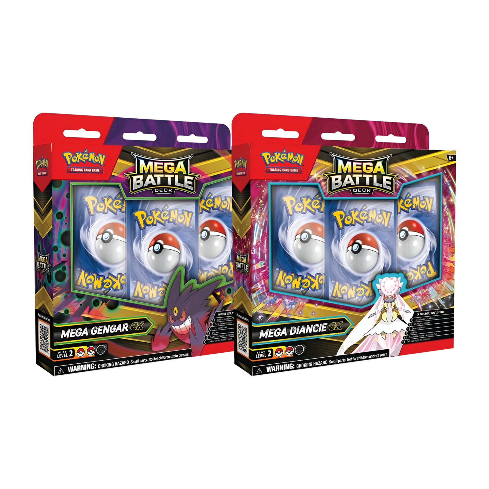 Pokemon TCG: Mega Battle Decks – Assortment (Diancie ex & Gengar ex) (6 Packs)
