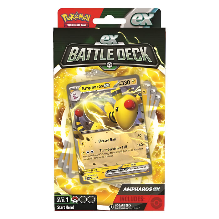 Pokemon TCG: Lucario and Ampharos EX Battle Deck (6 Packs) 6