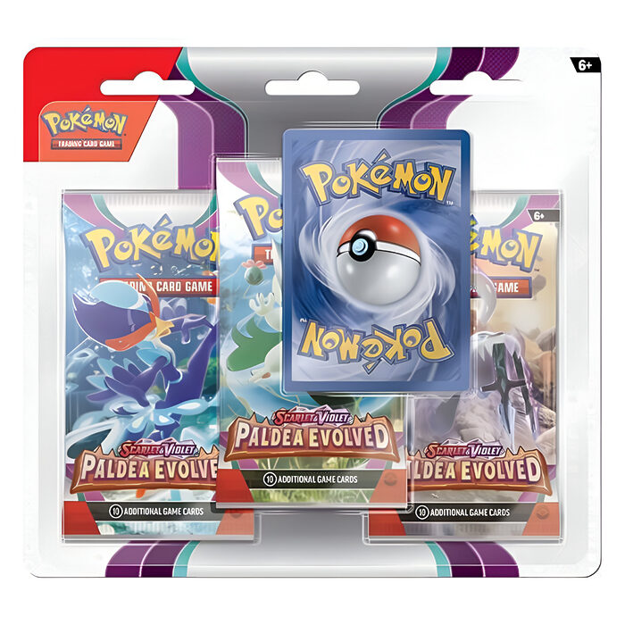 Pokemon TCG: Scarlet & Violet 2 Paldea Evolved 3-Pack Booster (12 Packs) 3