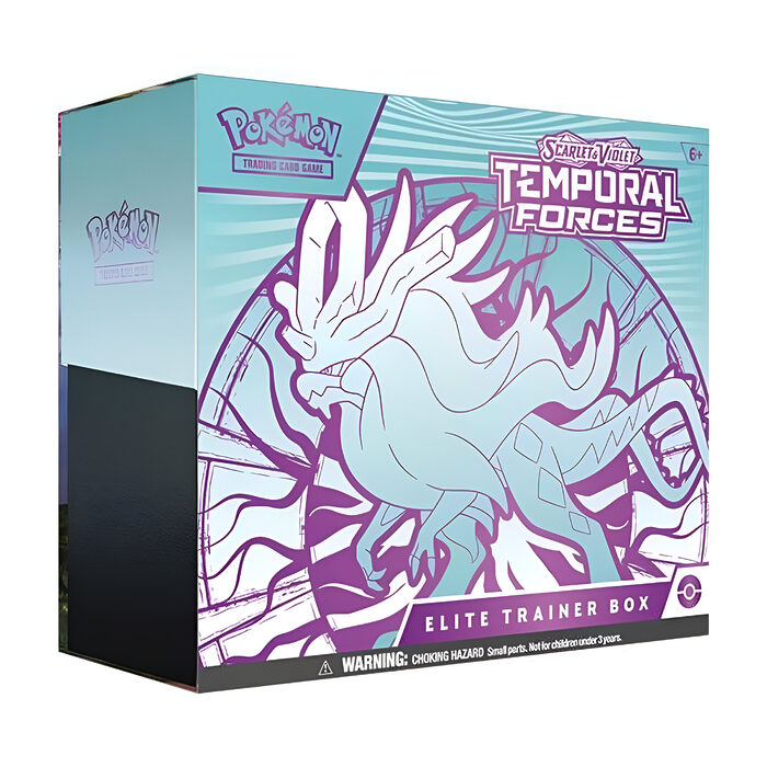 Pokemon TCG: Scarlet & Violet 5 – Temporal Forces – Elite Trainer Box: Walking Wake and Iron Leaves CASE of 10 3