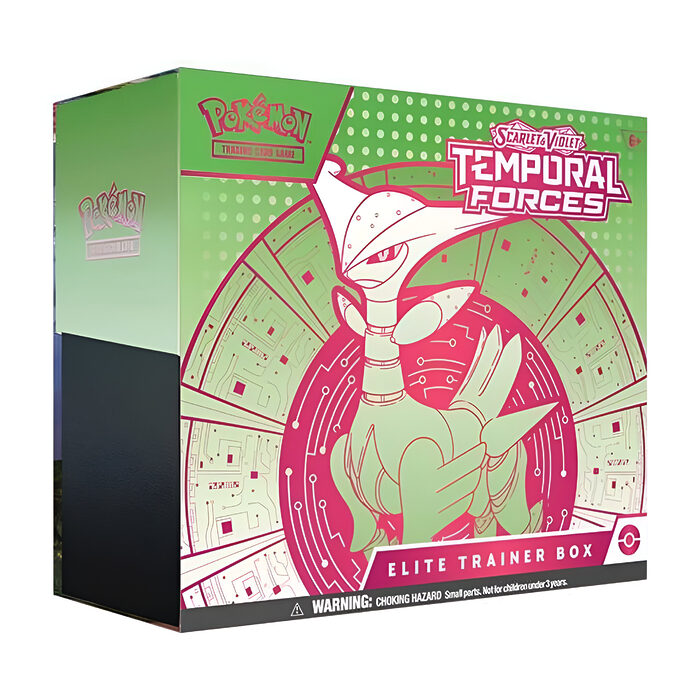Pokemon TCG: Scarlet & Violet 5 – Temporal Forces – Elite Trainer Box: Walking Wake and Iron Leaves CASE of 10 4