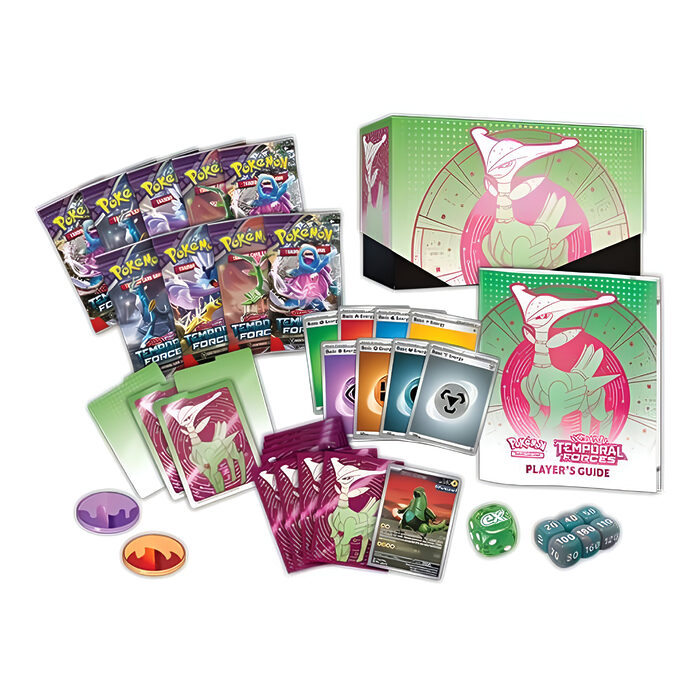 Pokemon TCG: Scarlet & Violet 5 – Temporal Forces – Elite Trainer Box: Walking Wake and Iron Leaves CASE of 10 6
