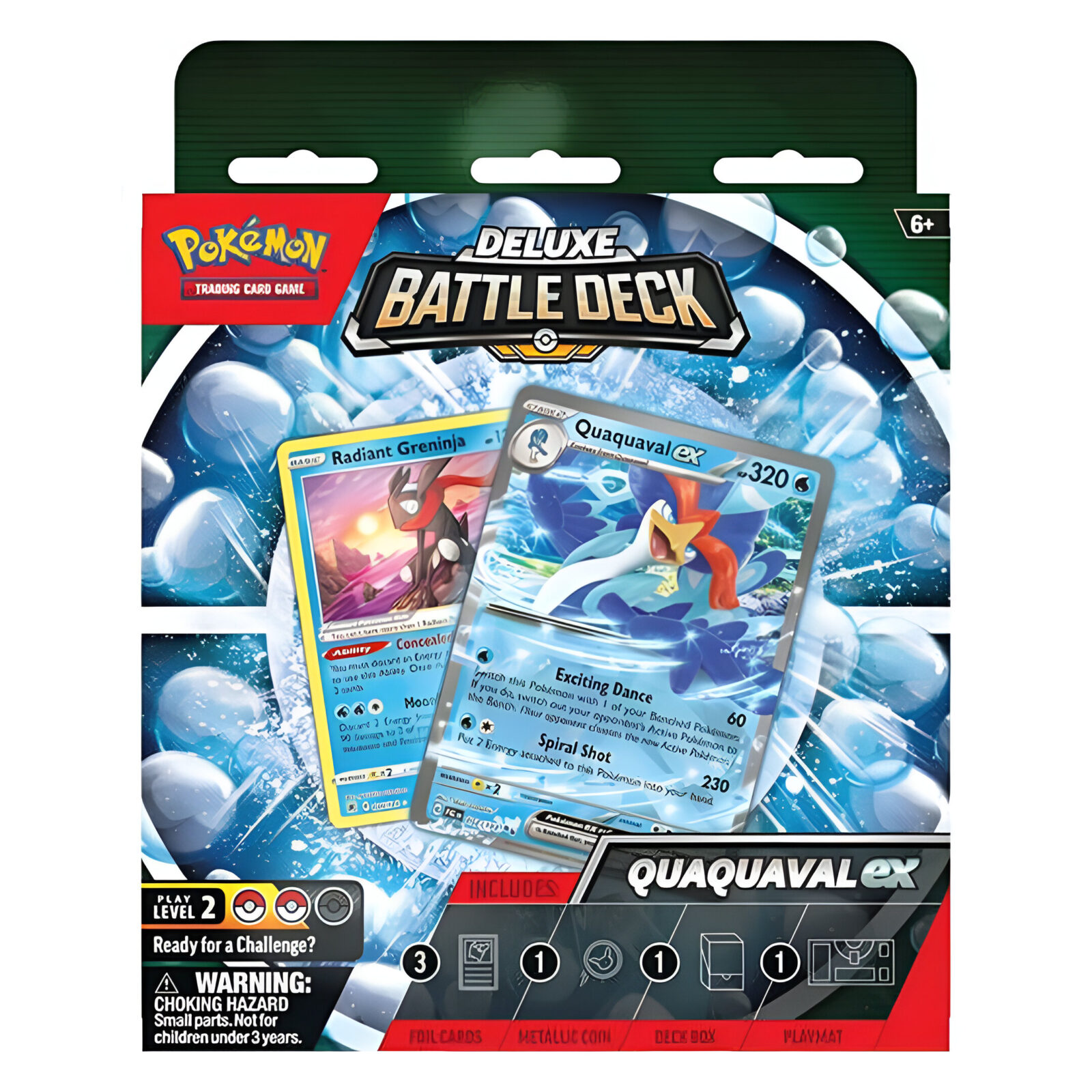 Pokemon TCG: Quaquaval ex / Meowscarada ex Deluxe Battle Deck (6 Packs)