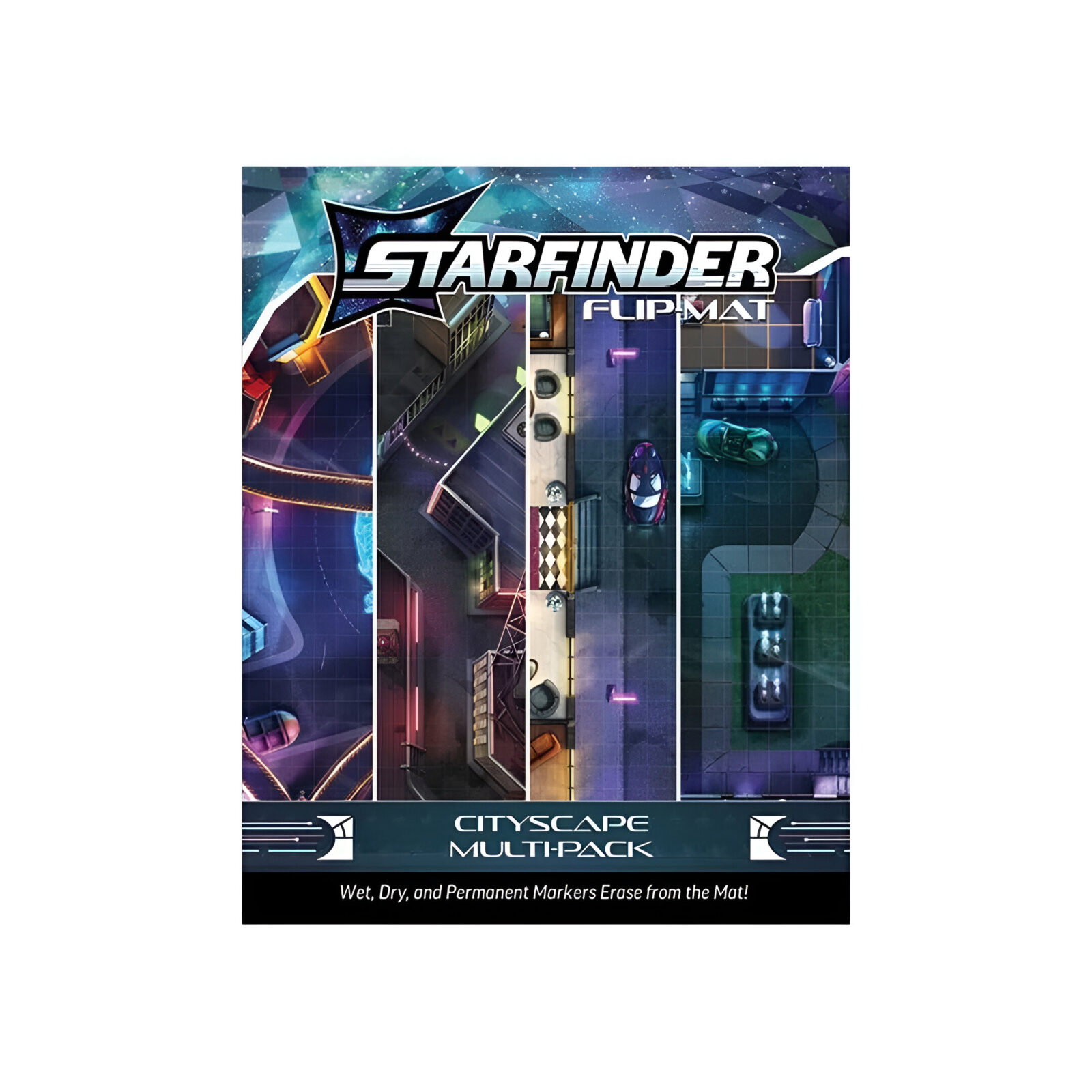 Starfinder Flip-Mat: Cityscape Multi-Pack