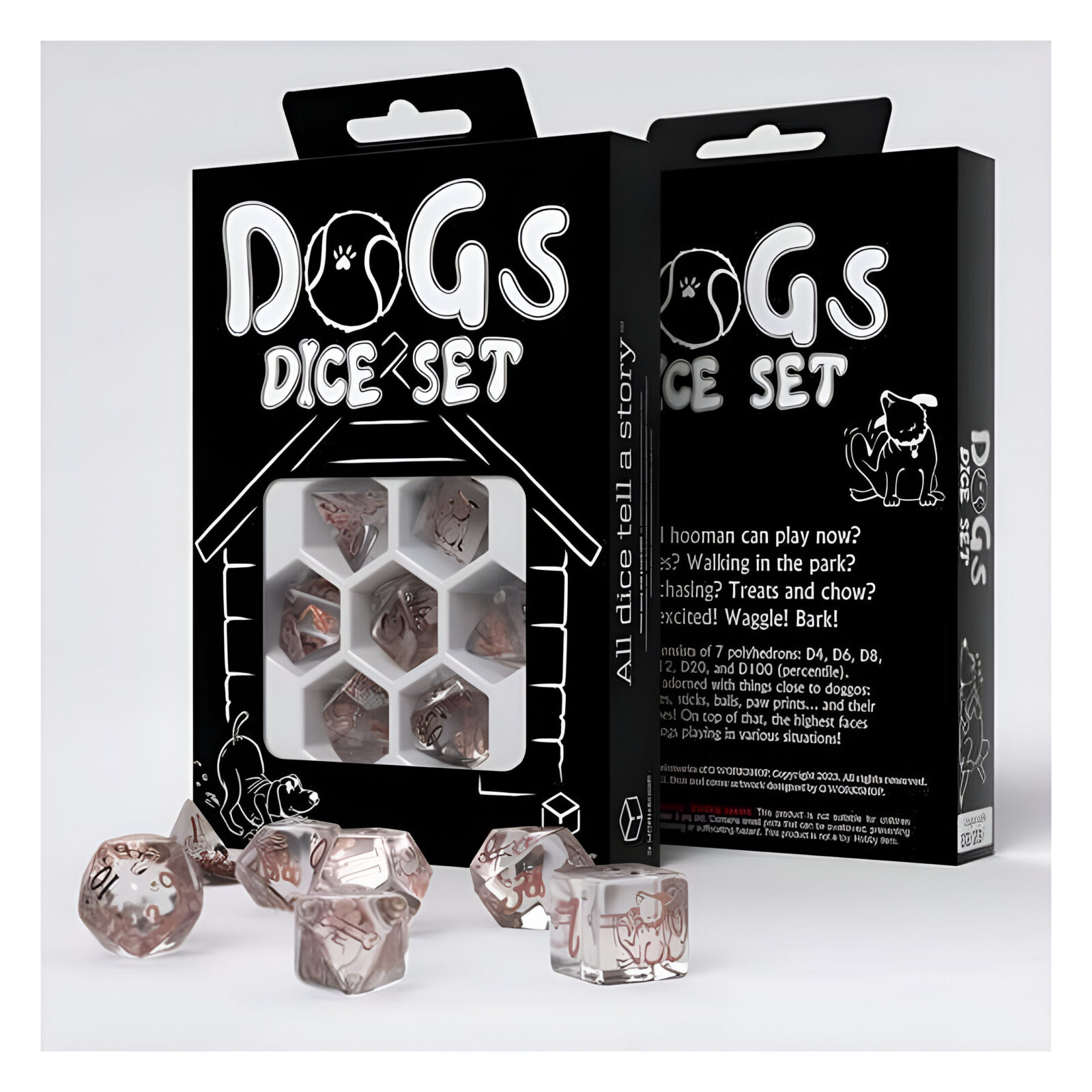 Dogs Dice Set – Bubbles 15