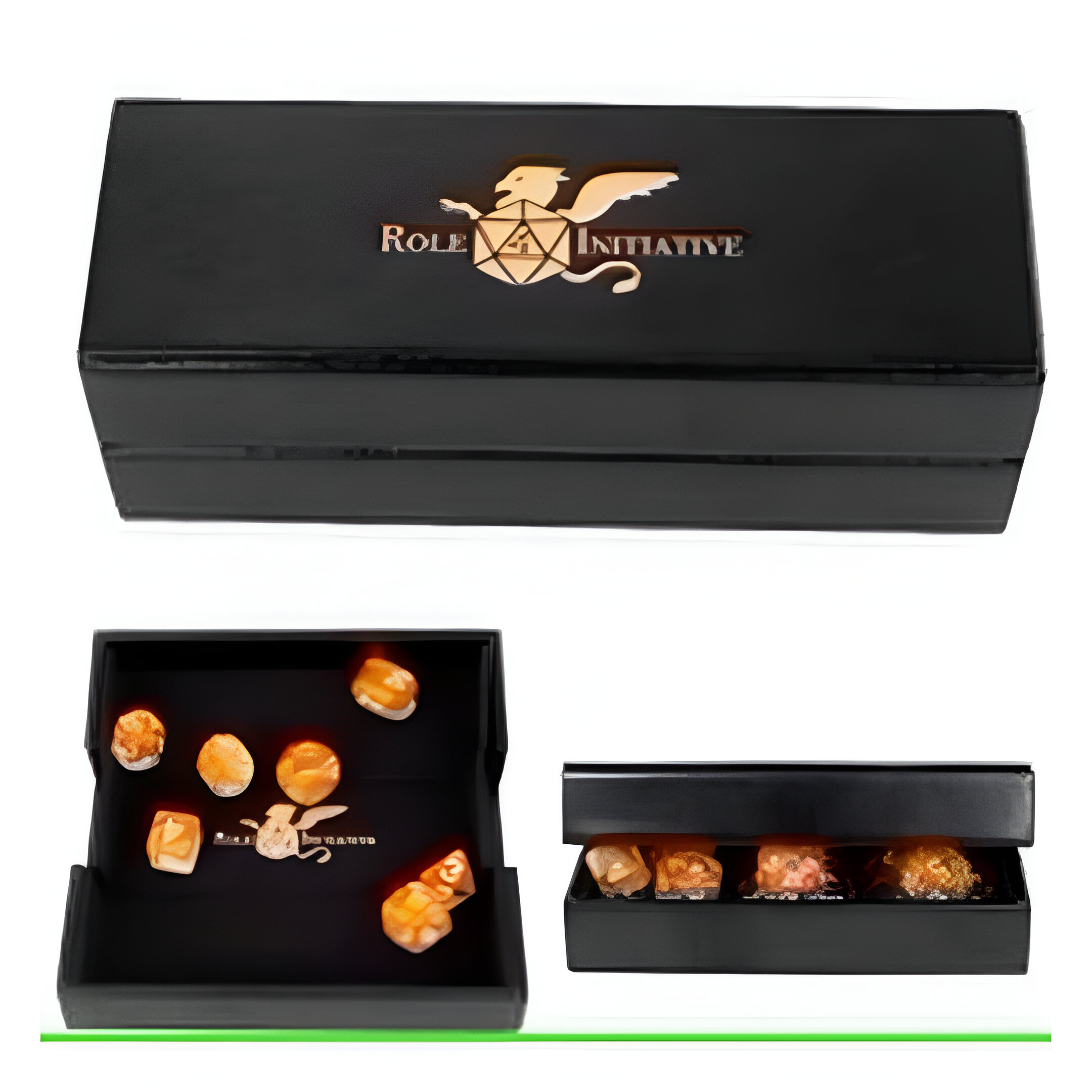 Luxury Faux Leather Dice Box / Rolling Tray 3 Luxury Faux Leather Dice Box / Rolling Tray 3