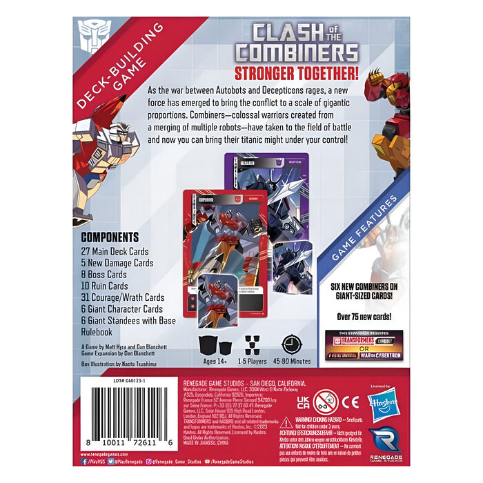 Clash of the Combiners: Transformers Deck Building Game Expansion