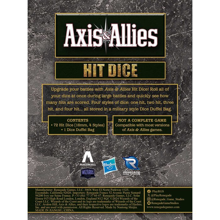 Axis & Allies: Hit Dice