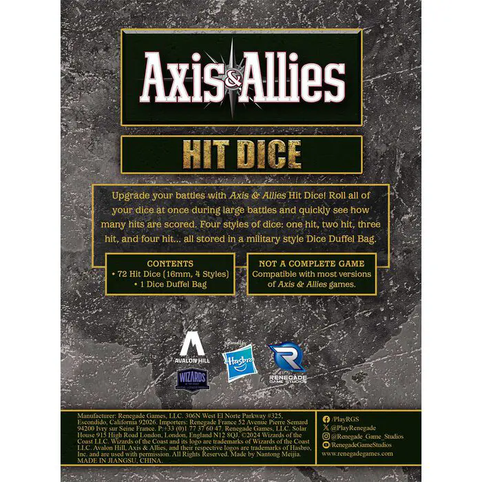 Axis & Allies: Hit Dice 6