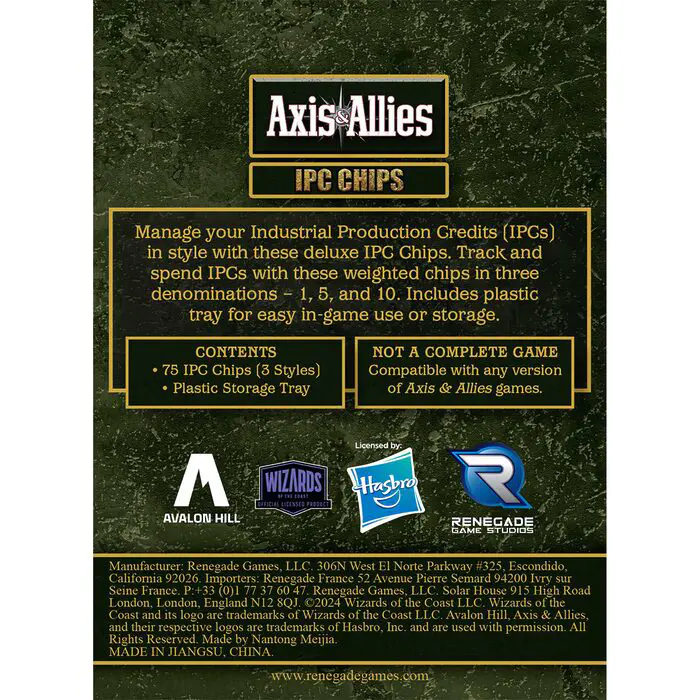 Axis & Allies: IPC Chips 6