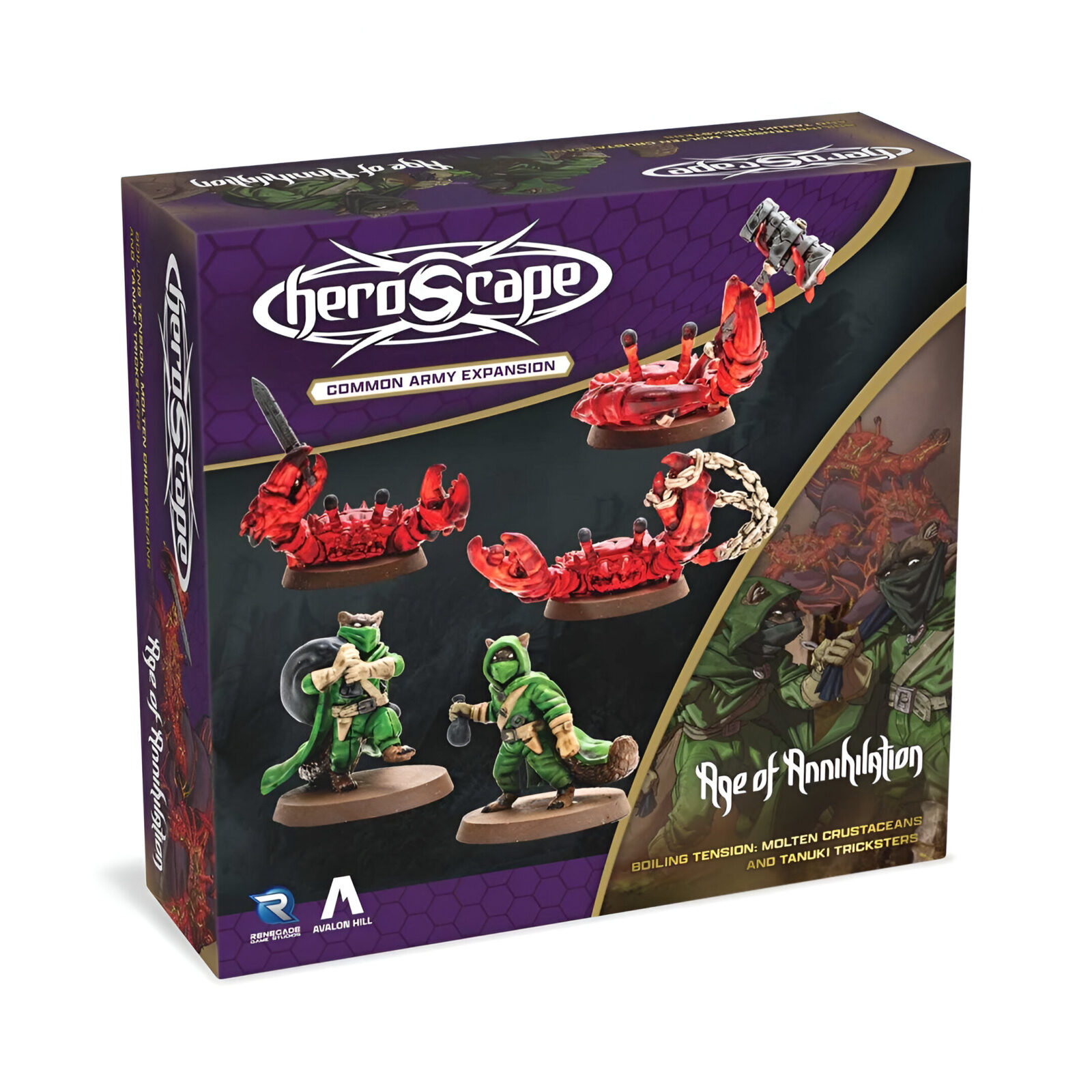 Heroscape: Molten Crustaceans and Tanuki Tricksters Army Expansion