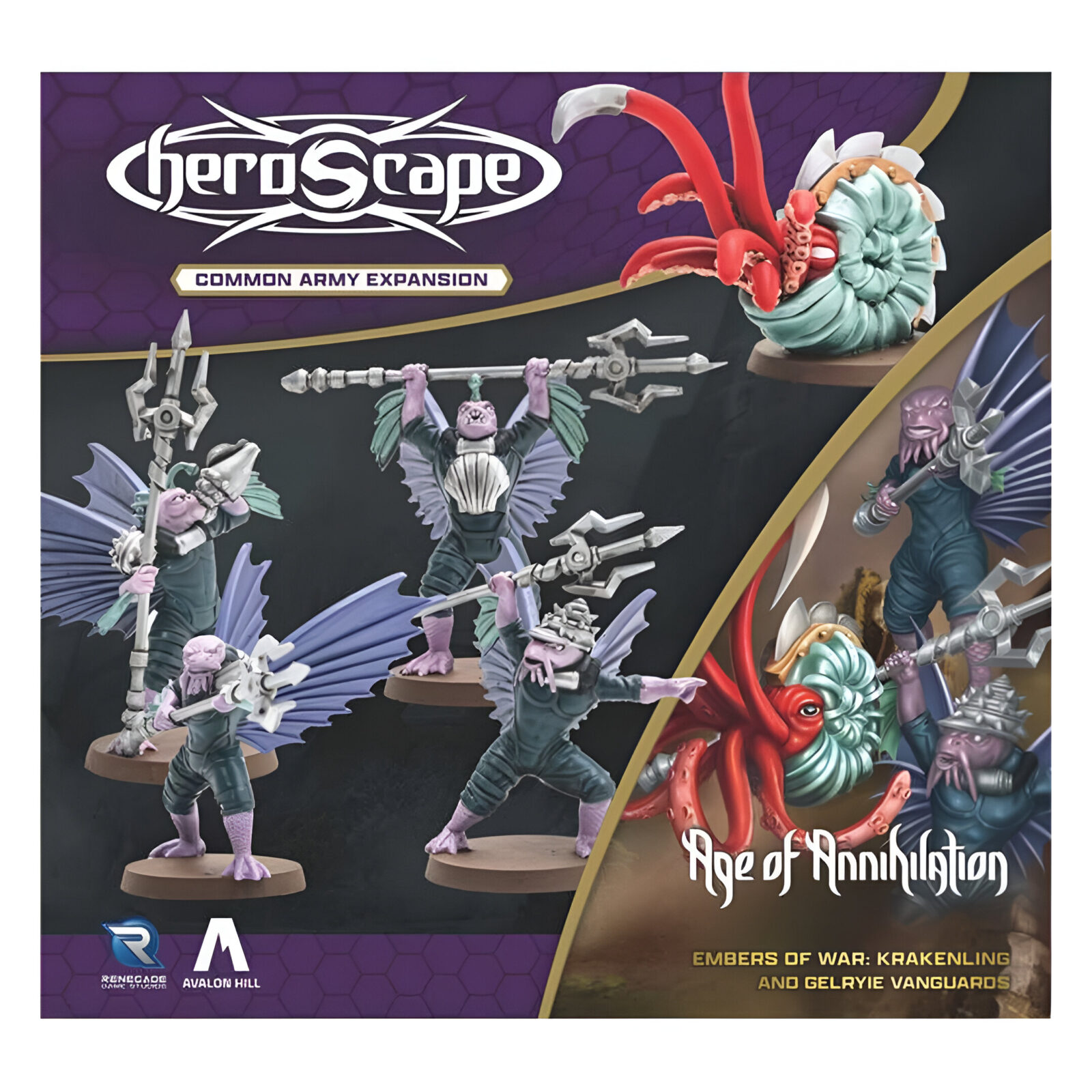 Heroscape: Krakenling and Gelryie Vanguards Army Expansion 3