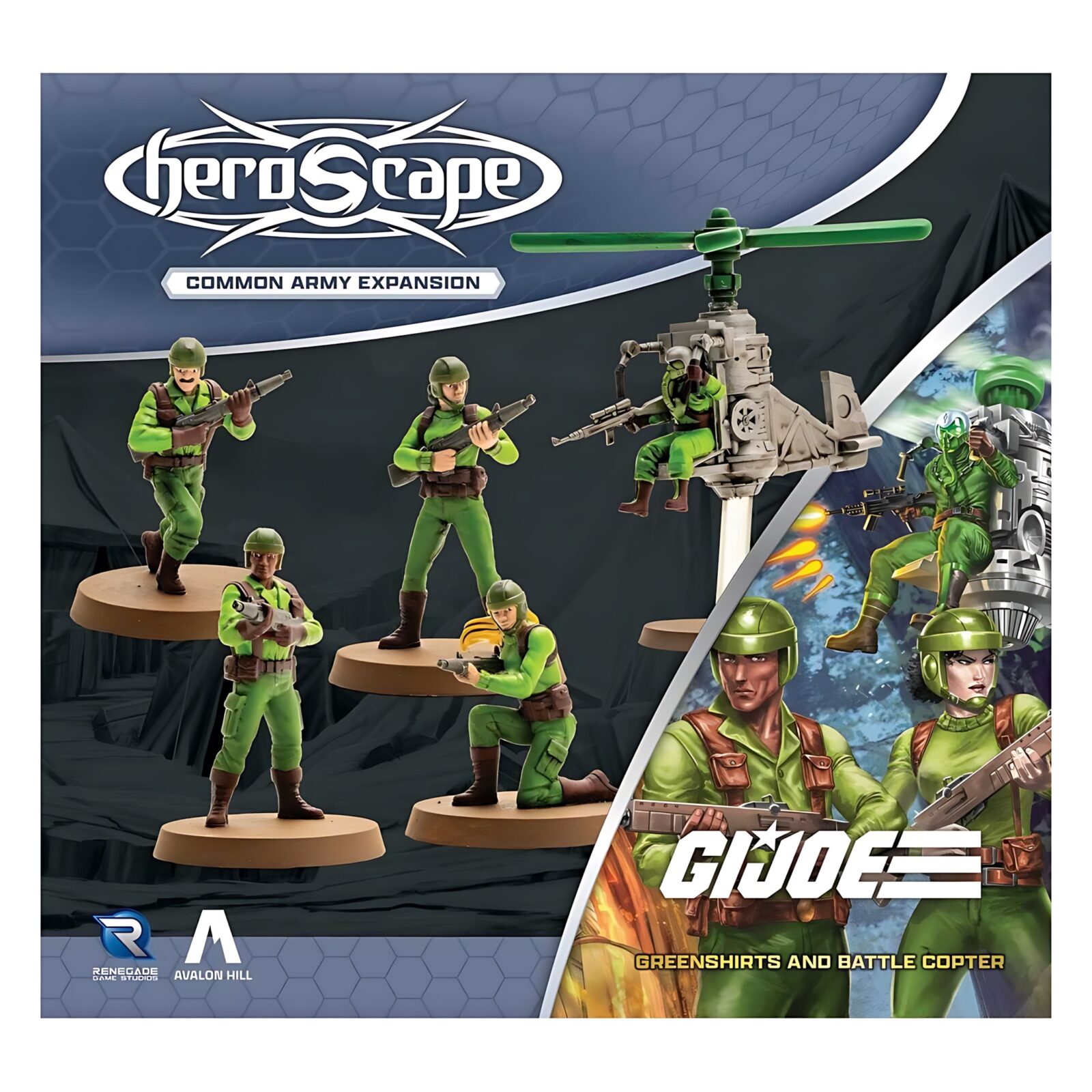 G.I. JOE Heroscape: Greenshirts and Battle Copter Army Expansion 3 G.I. JOE Heroscape: Greenshirts and Battle Copter Army Expansion 3