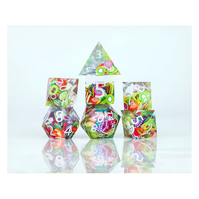 Sirius Dice: Sharp Fruit Poly Set