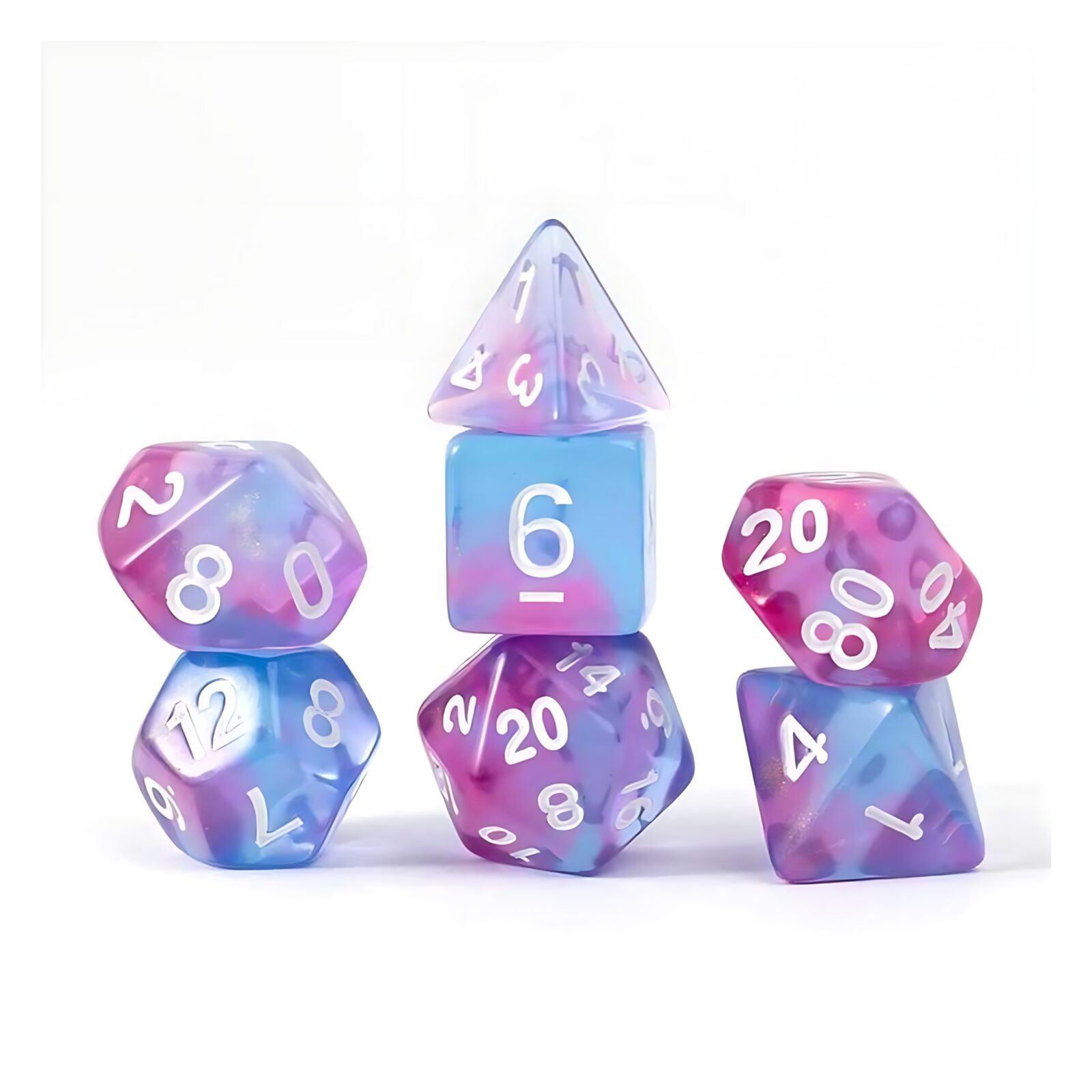 Sirius Dice: Treasures Unearthed 7-Piece Polyhedral – Opal