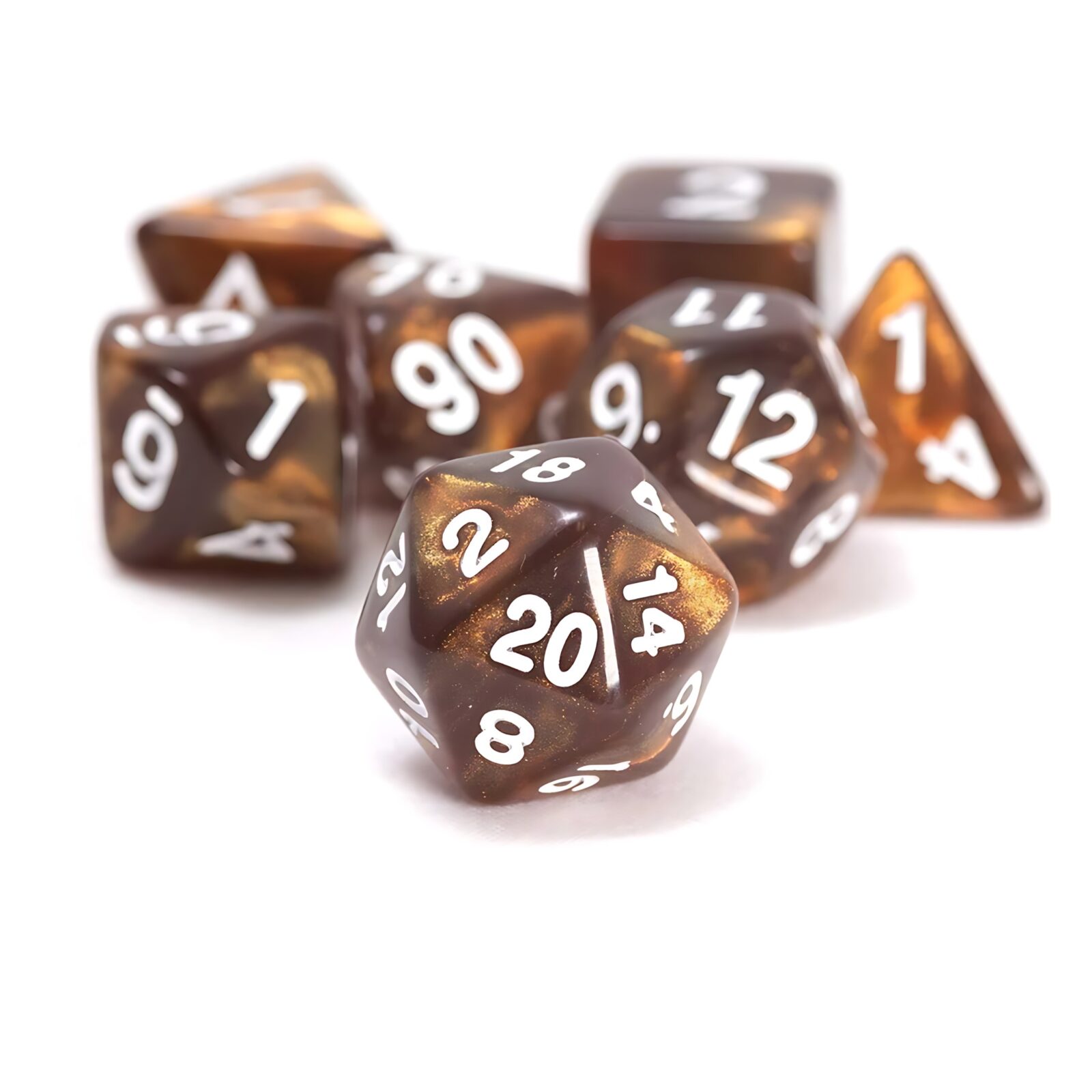 Sirius Dice: Treasures Unearthed 7-Piece Polyhedral – Topaz Sirius Dice: Treasures Unearthed 7-Piece Polyhedral – Topaz