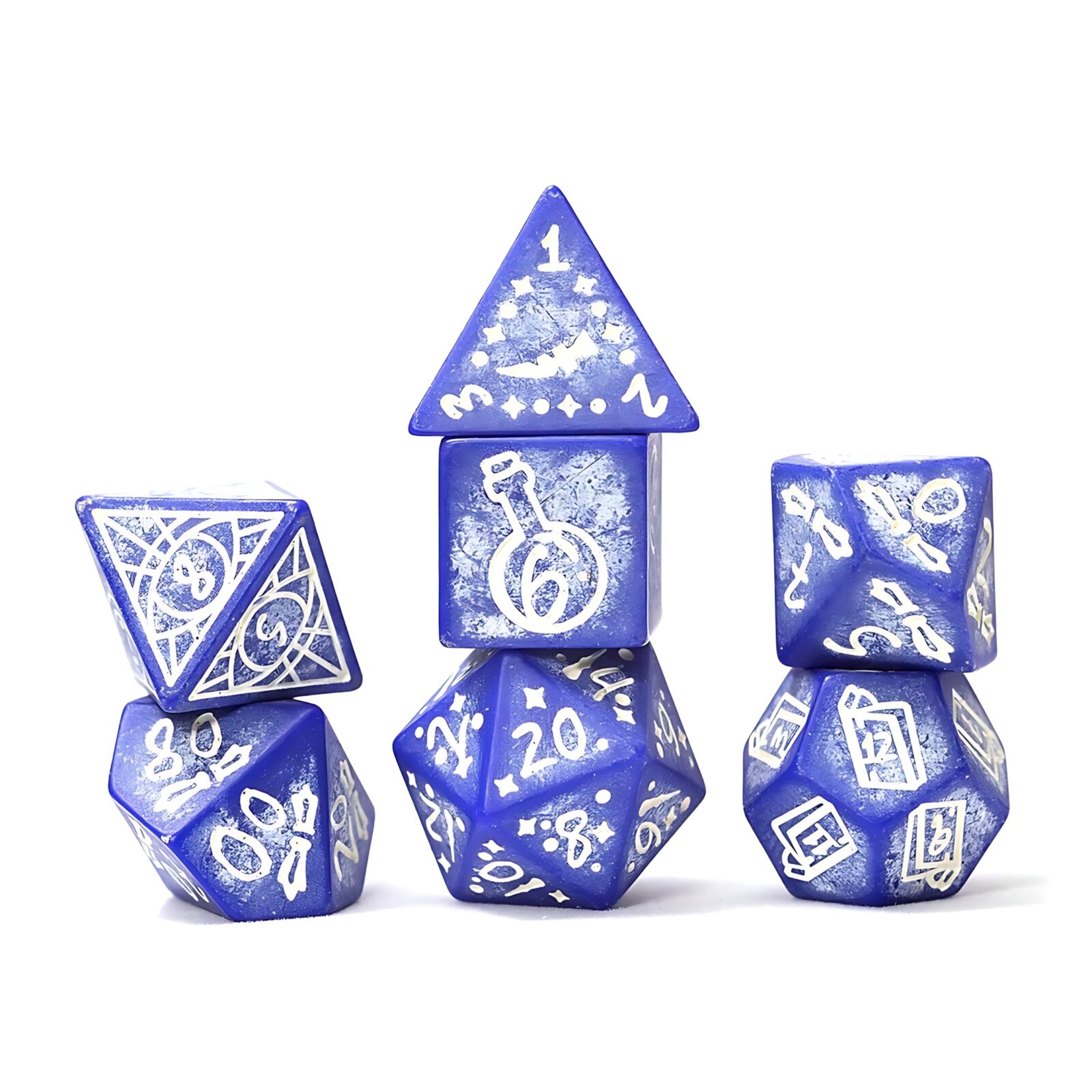 Sirius Dice: Illusory Stone – Purple Agate 7-Piece Polyhedral Dice Set 3 Sirius Dice: Illusory Stone – Purple Agate 7-Piece Polyhedral Dice Set 3