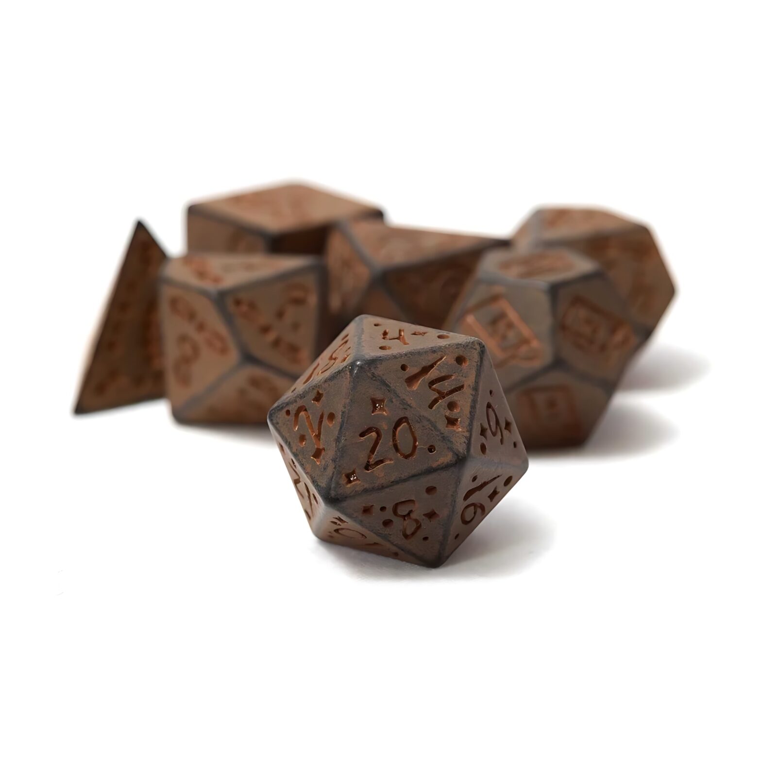 Sirius Dice: Illusory Stone – Granite 7-Piece Polyhedral Dice Set