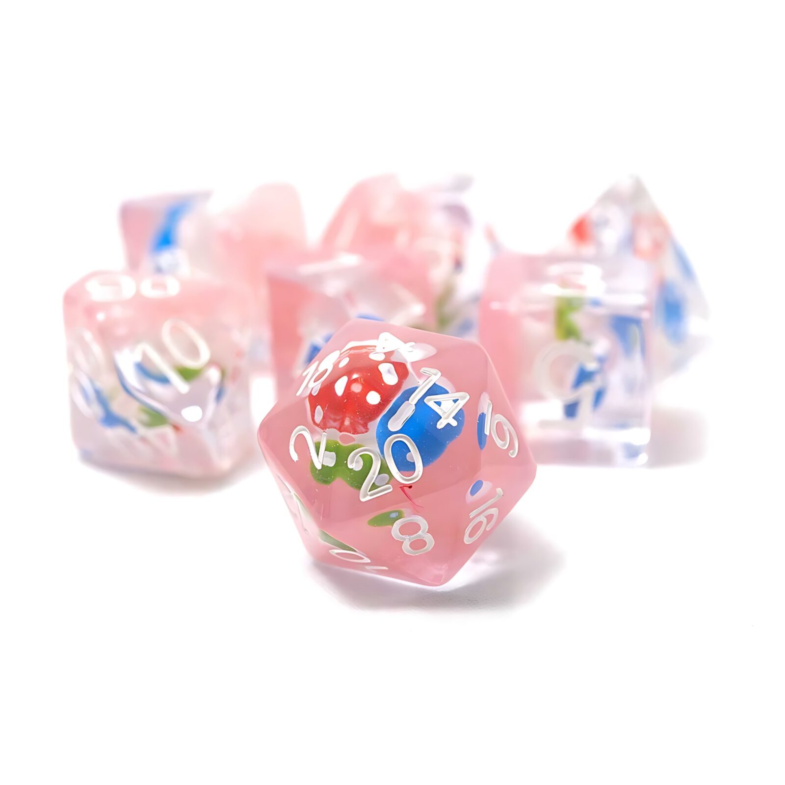 Sirius Dice: Magic Mushroom 7-Piece Polyhedral Dice Set