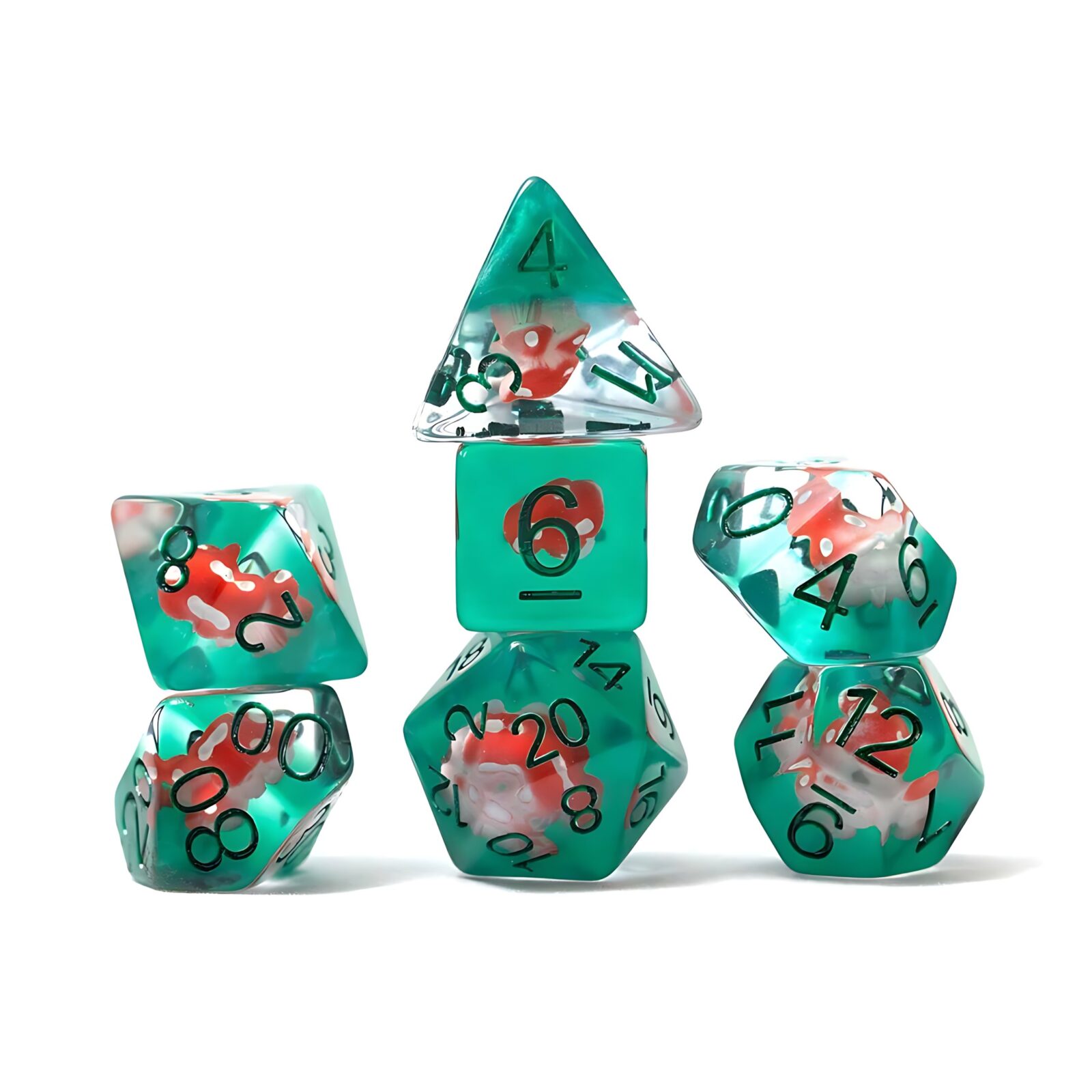 Sirius Dice: Power Mushroom 7-Piece Polyhedral Dice Set 3