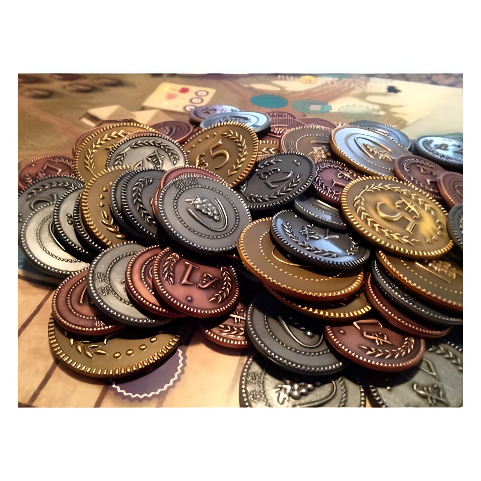 Viticulture: Metal Lira Coins 3