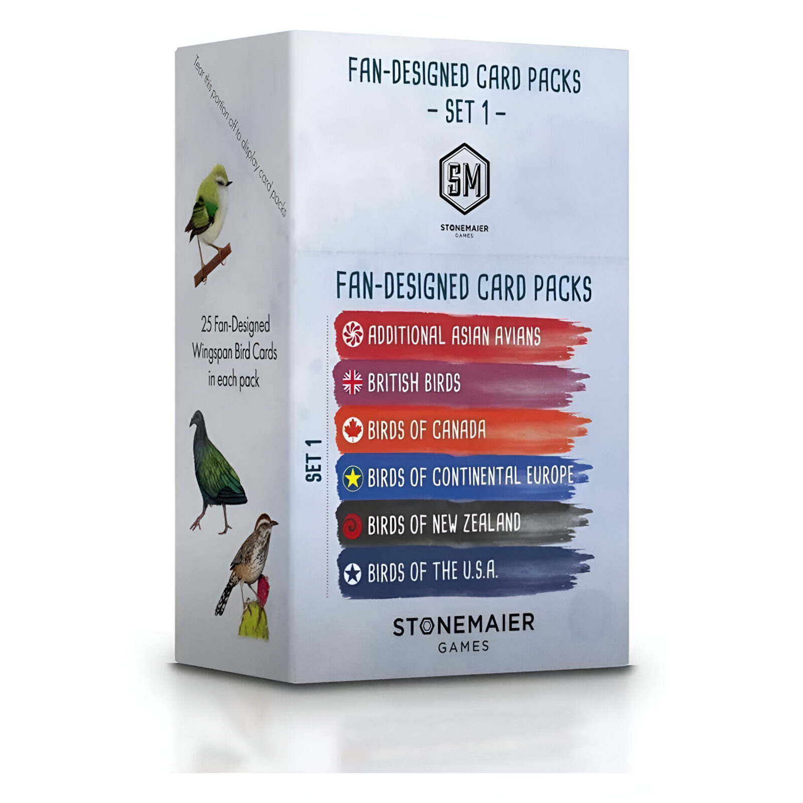 Retailer Box for Wingspan Fan Designed Packs