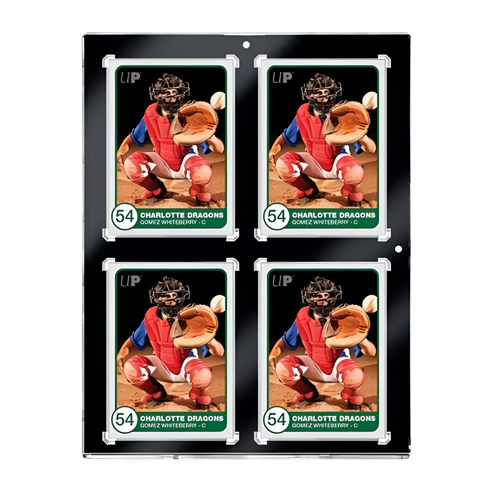 130PT 4-Card Black Border UV ONE-TOUCH Magnetic Holder
