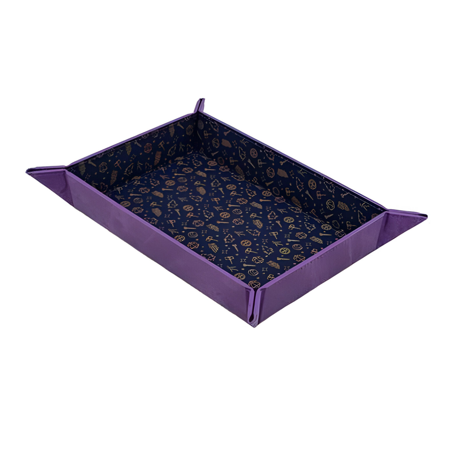 Critical Role: Bells Hells Pattern Printed Leatherette Folding Dice Tray