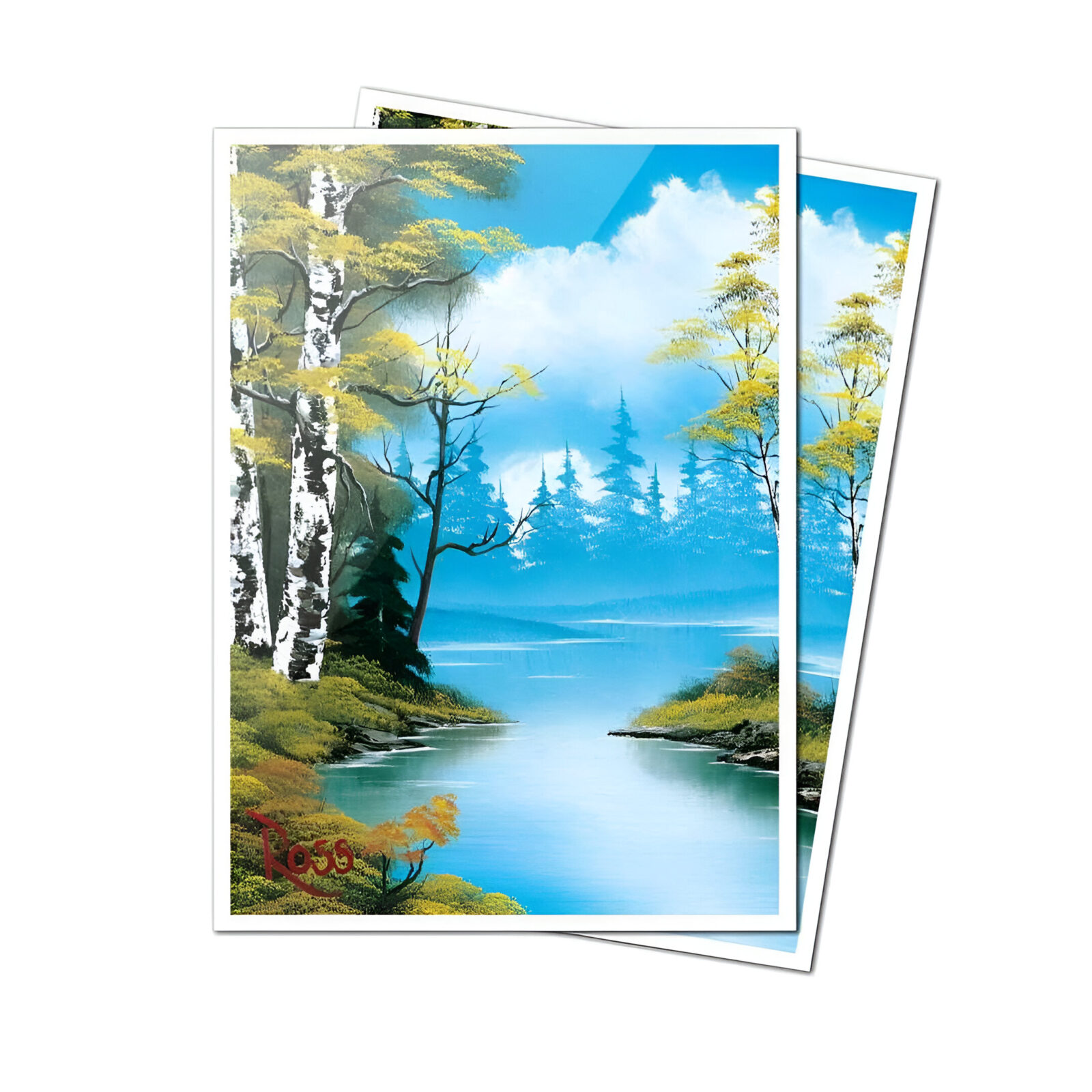 Bob Ross Lakeside Path 105ct APEX Deck Protector Sleeves