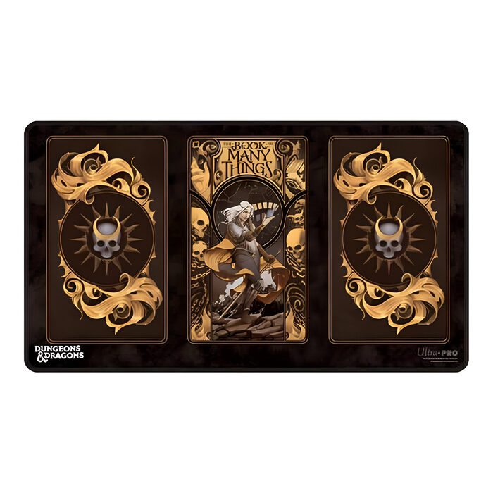 Dungeons & Dragons: The Deck of Many Things Black Stitched Playmat Featuring: Alternate Cover Artwork