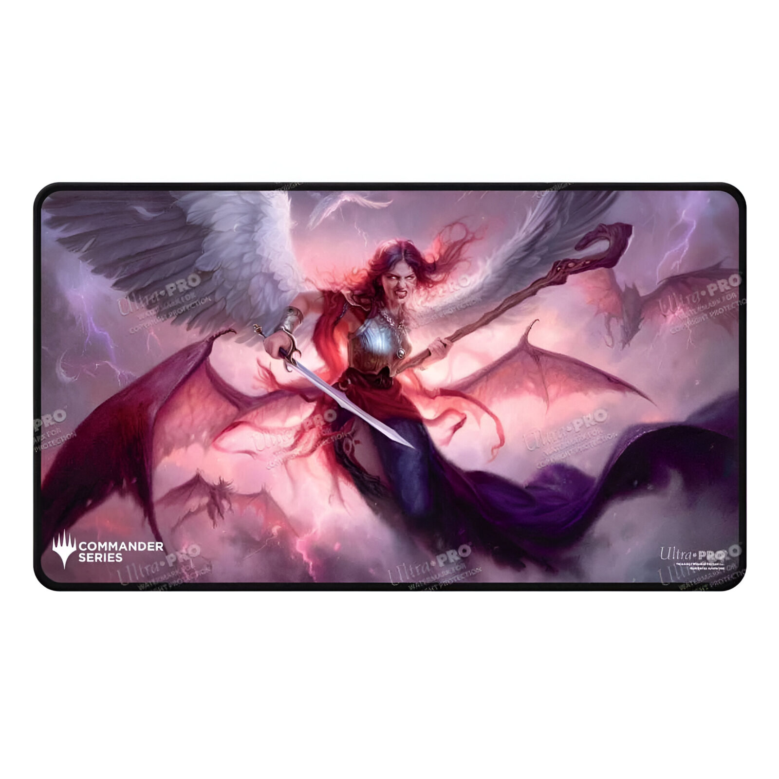 Magic: The Gathering – Commander Series – Release 5 – Three Color Wedge – Q1 2025 Black Stitched Playmat Kaalia – Fan Vote