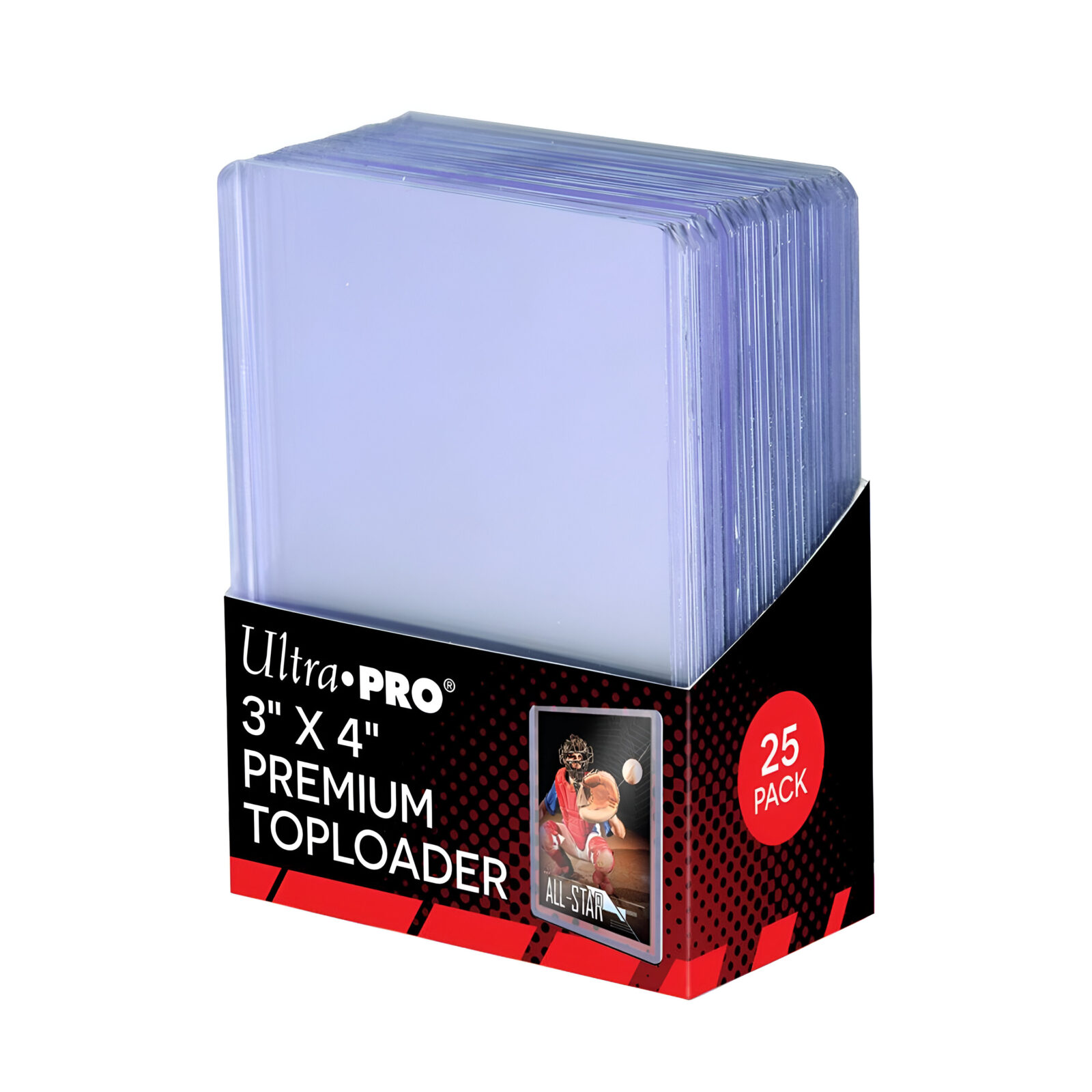 Ultra Pro 3in x 4in Super Clear Premium Toploader 25ct (40 Packs)