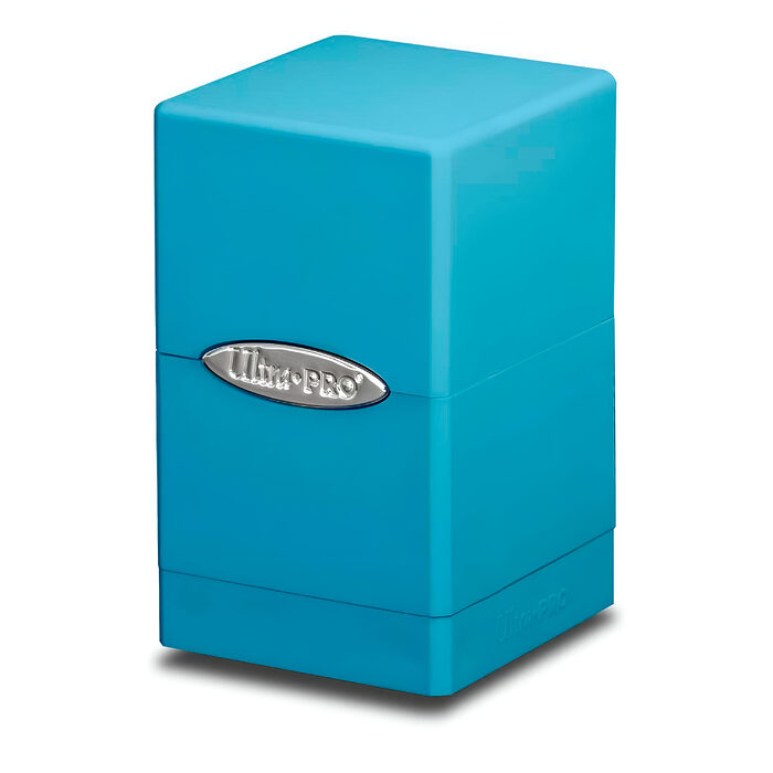 Tower Deck Box: Light Blue Satin