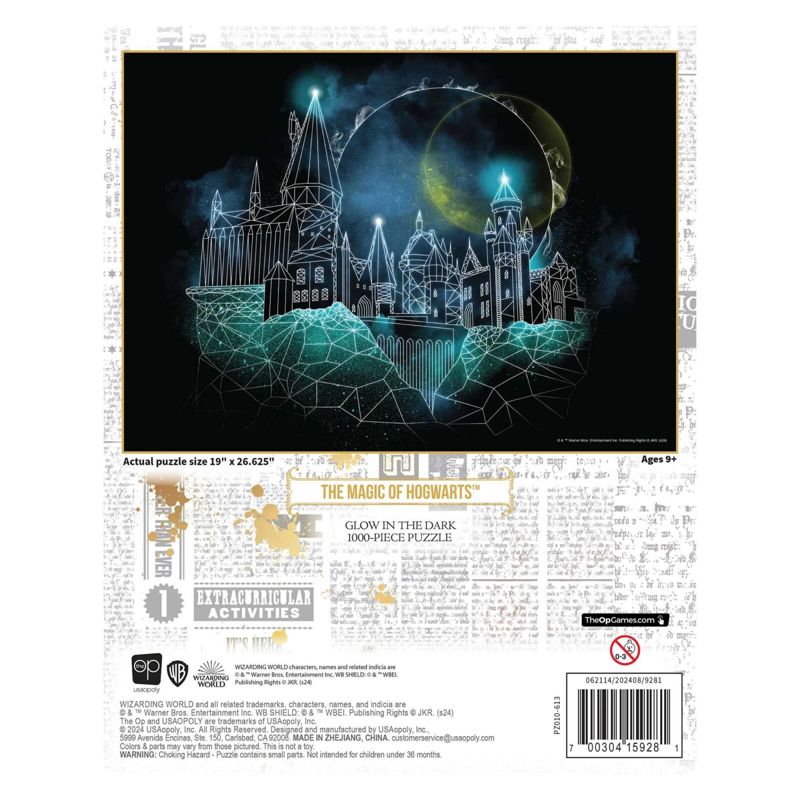 Harry Potter Magic of Hogwarts Glow Puzzle