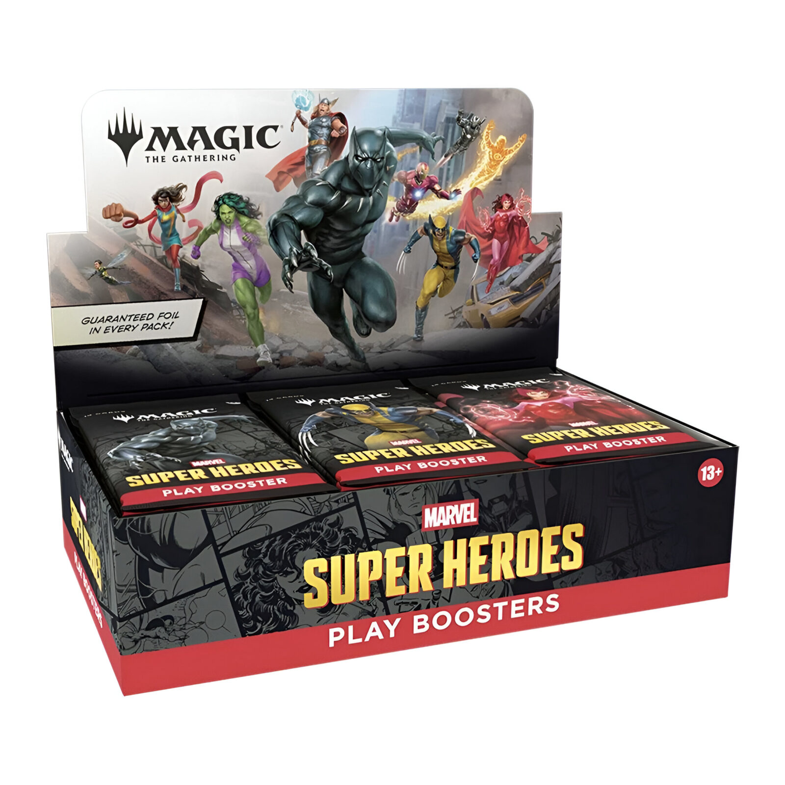 Magic: The Gathering: Marvel Super Heroes Play Booster (30 Packs) Magic: The Gathering: Marvel Super Heroes Play Booster (30 Packs)